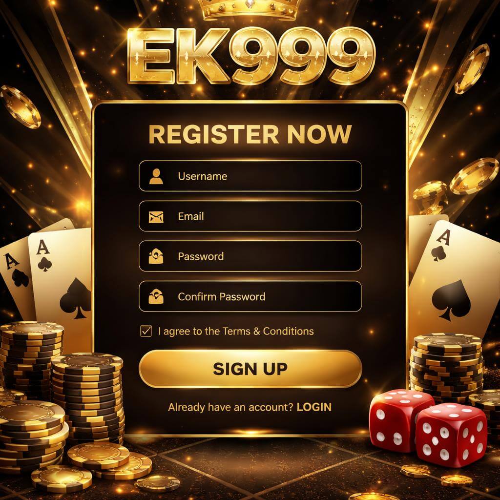 EK999 personal dashboard login interface at EK999